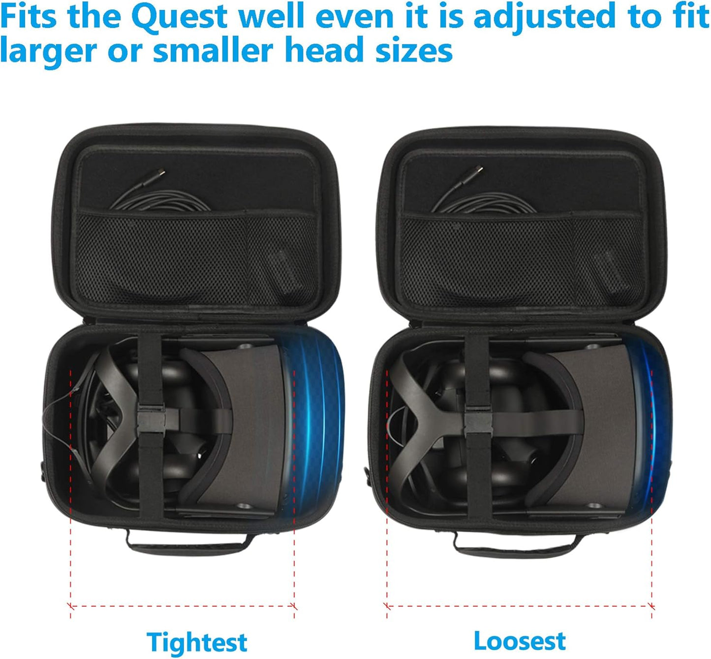 Hard Case for Meta Quest for Oculus Quest VR